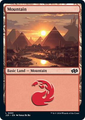Mountain (0091) card from Foundations Jumpstart