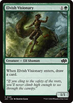 Elvish Visionary card from Foundations Jumpstart