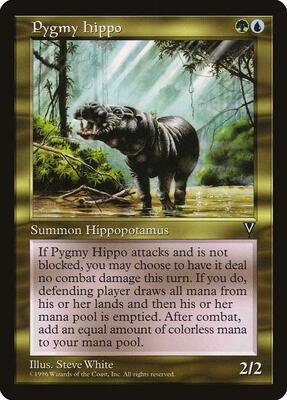 Pygmy Hippo card from Visions