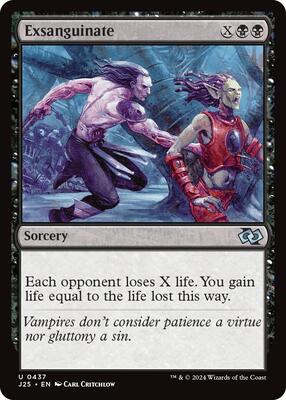 Exsanguinate card from Foundations Jumpstart