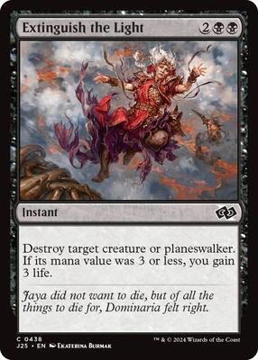 Extinguish the Light card from Foundations Jumpstart