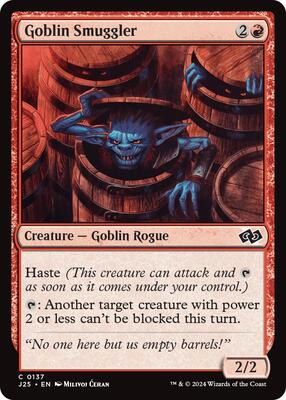 Goblin Smuggler card from Foundations Jumpstart