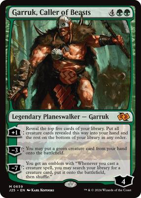 Garruk, Caller of Beasts card from Foundations Jumpstart