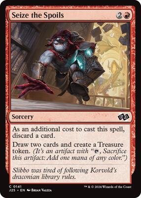 Seize the Spoils card from Foundations Jumpstart