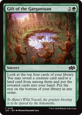 Gift of the Gargantuan card from Foundations Jumpstart
