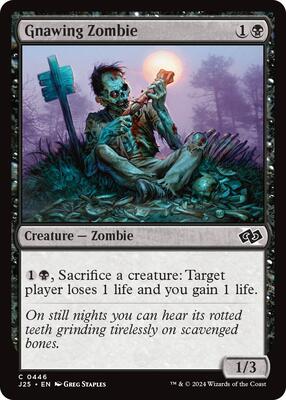 Gnawing Zombie card from Foundations Jumpstart
