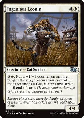 Ingenious Leonin card from Foundations Jumpstart