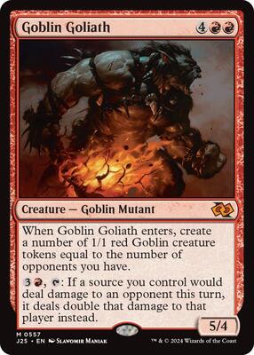 Goblin Goliath card from Foundations Jumpstart