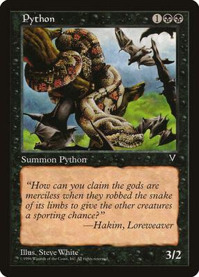 Python card from Visions