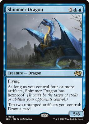 Shimmer Dragon card from Foundations Jumpstart