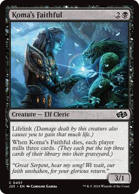 Koma's Faithful card from Foundations Jumpstart