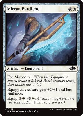 Mirran Bardiche card from Foundations Jumpstart