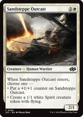 Sandsteppe Outcast card from Foundations Jumpstart