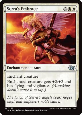 Serra's Embrace card from Foundations Jumpstart