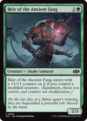 Heir of the Ancient Fang card from Foundations Jumpstart