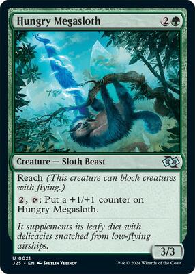 Hungry Megasloth card from Foundations Jumpstart