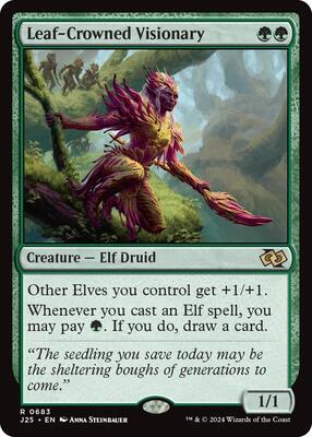 Leaf-Crowned Visionary card from Foundations Jumpstart