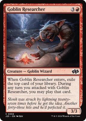 Goblin Researcher card from Foundations Jumpstart