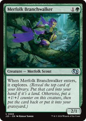 Merfolk Branchwalker card from Foundations Jumpstart