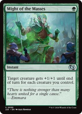 Might of the Masses card from Foundations Jumpstart