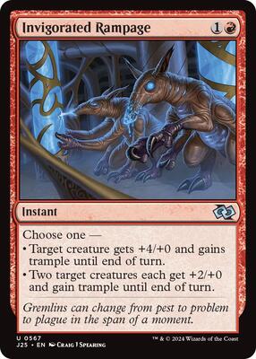 Invigorated Rampage card from Foundations Jumpstart