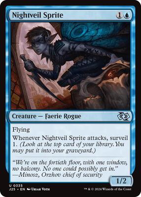 Nightveil Sprite card from Foundations Jumpstart
