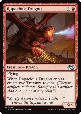 Rapacious Dragon card from Foundations Jumpstart