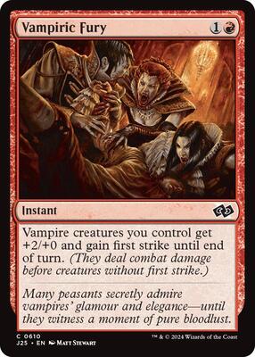 Vampiric Fury card from Foundations Jumpstart