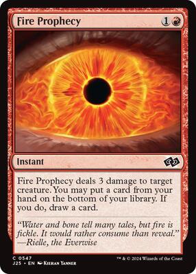 Fire Prophecy card from Foundations Jumpstart