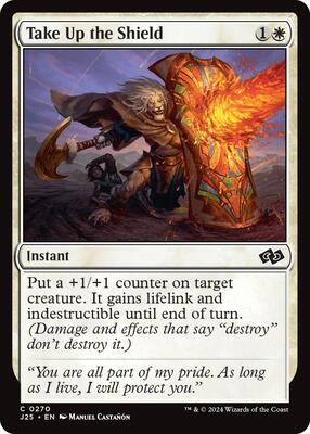 Take Up the Shield card from Foundations Jumpstart