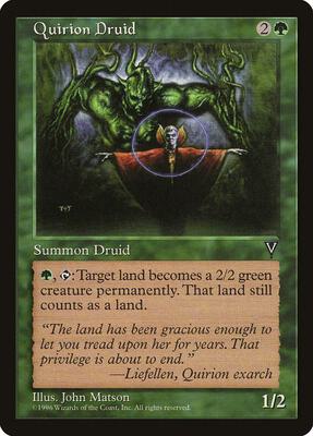 Quirion Druid card from Visions