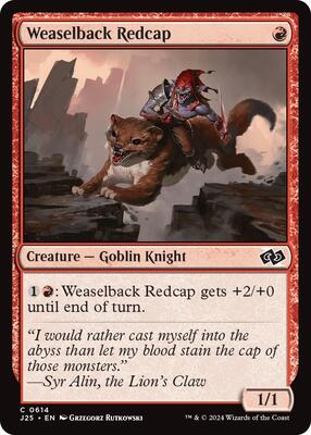 Weaselback Redcap card from Foundations Jumpstart