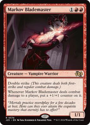 Markov Blademaster card from Foundations Jumpstart