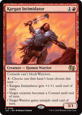 Kargan Intimidator card from Foundations Jumpstart