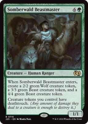 Somberwald Beastmaster card from Foundations Jumpstart