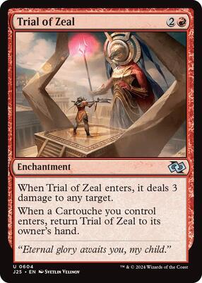 Trial of Zeal card from Foundations Jumpstart