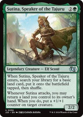 Sutina, Speaker of the Tajuru (Anime) card from Foundations Jumpstart