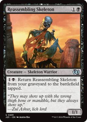 Reassembling Skeleton card from Foundations Jumpstart