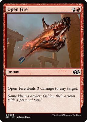 Open Fire card from Foundations Jumpstart