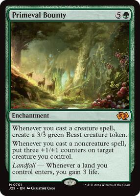 Primeval Bounty card from Foundations Jumpstart