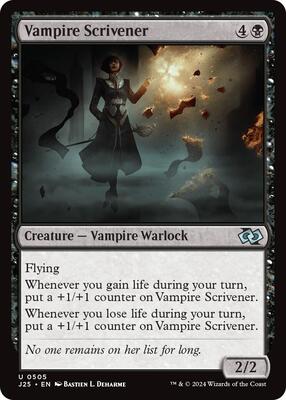 Vampire Scrivener card from Foundations Jumpstart