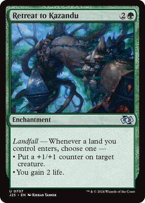 Retreat to Kazandu card from Foundations Jumpstart