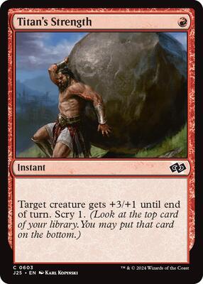 Titan's Strength card from Foundations Jumpstart