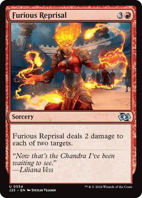 Furious Reprisal card from Foundations Jumpstart