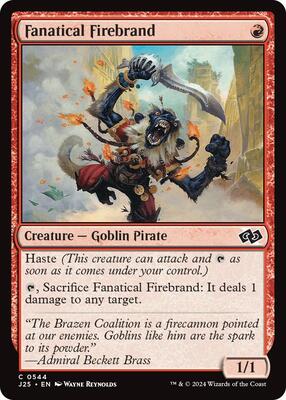 Fanatical Firebrand card from Foundations Jumpstart