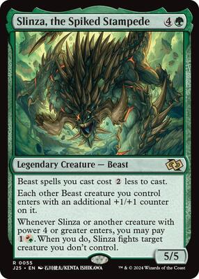 Slinza, the Spiked Stampede (Anime) card from Foundations Jumpstart