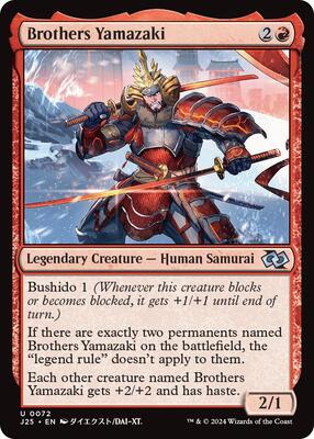 Brothers Yamazaki (0072) (Anime) card from Foundations Jumpstart