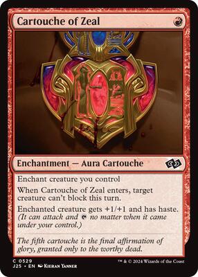 Cartouche of Zeal card from Foundations Jumpstart