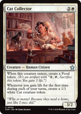Cat Collector card from Foundations