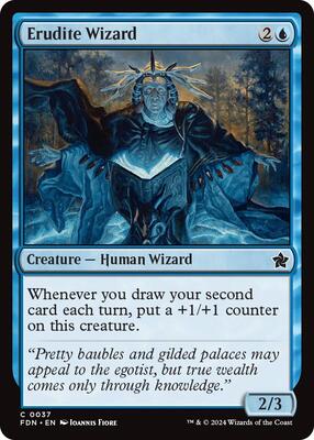 Erudite Wizard card from Foundations